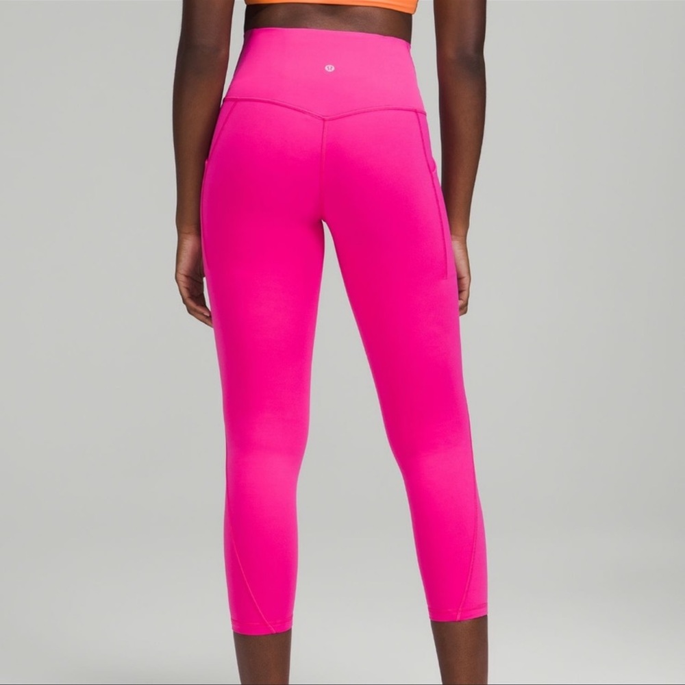 Lululemon Align w/ Pockets 25" Sonic Pink size 6